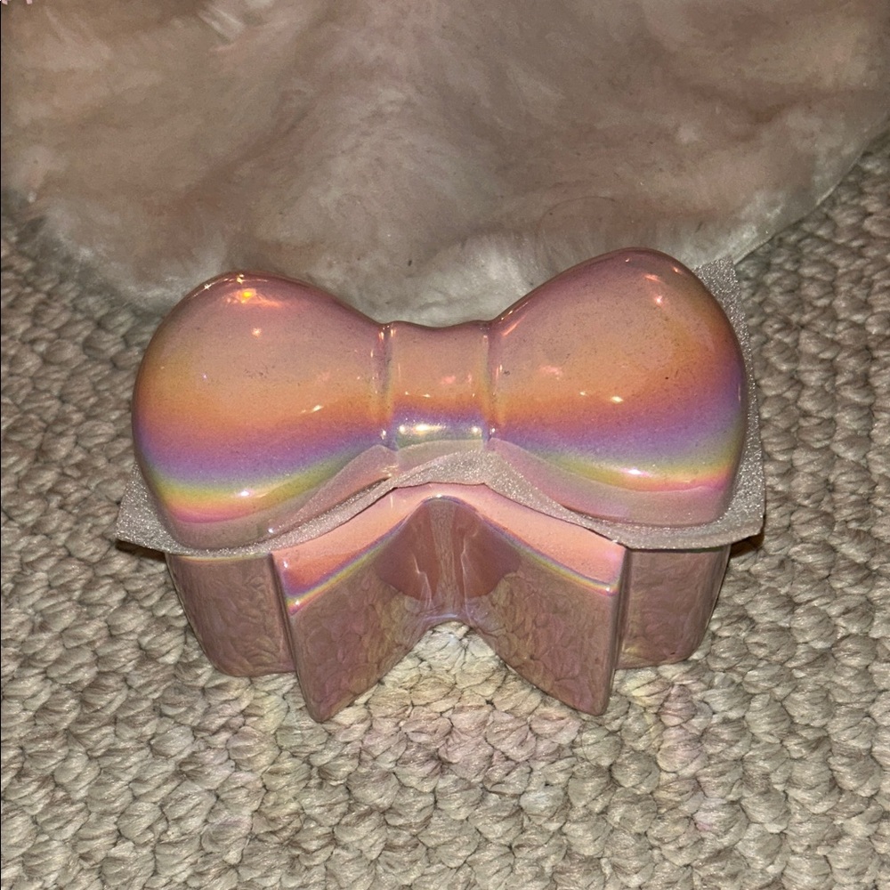 Iridescent Pink Trinket Box